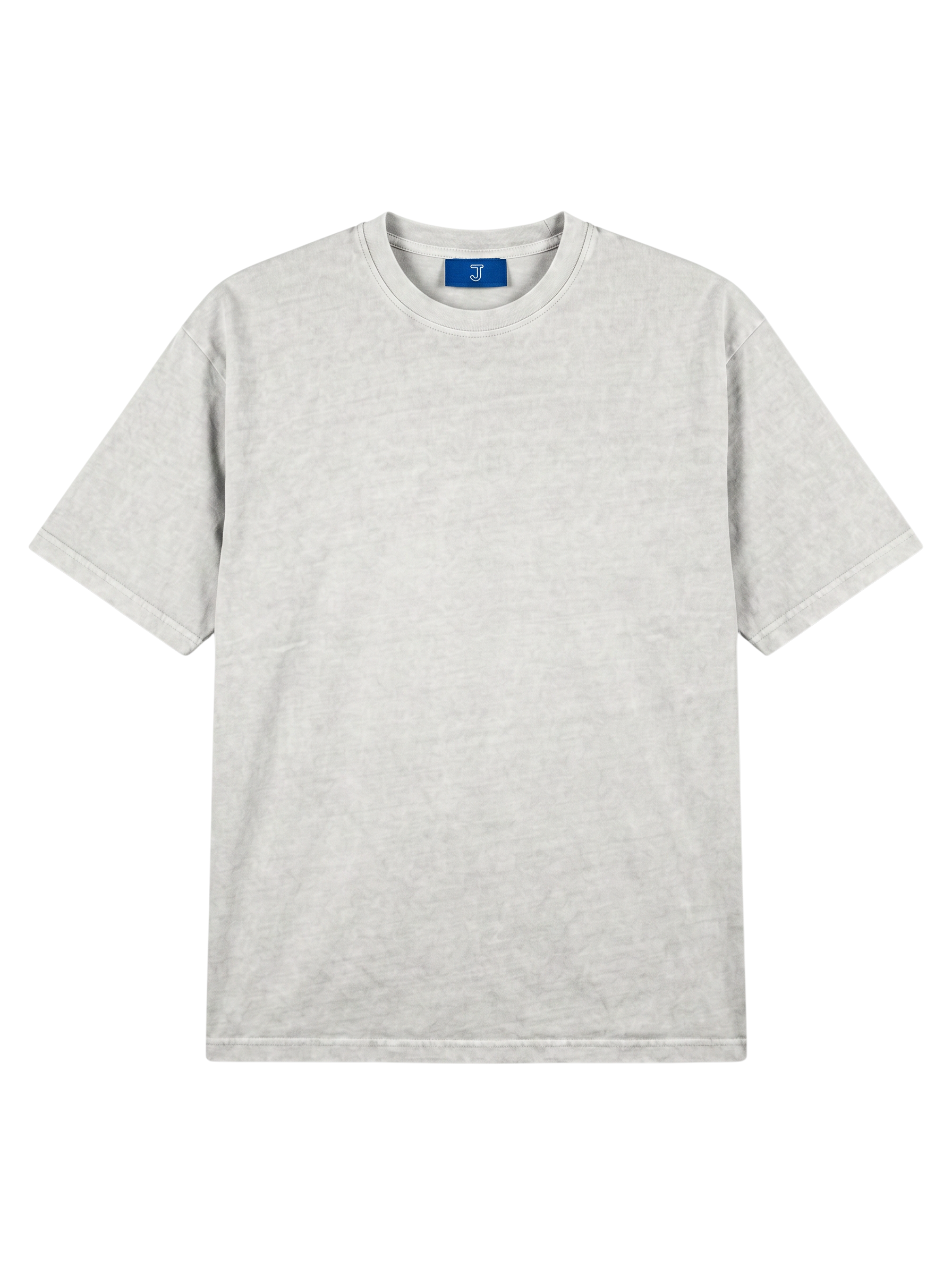 GREY ACID WASH OVERSIZED TEE