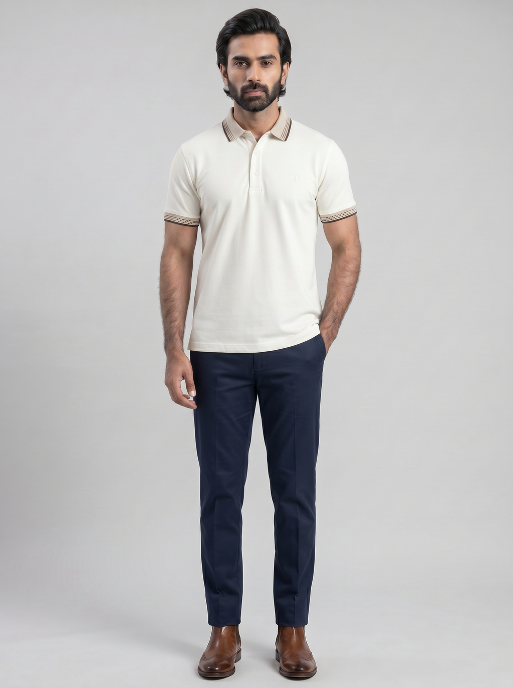 TJ WHITE SIGNATURE POLO