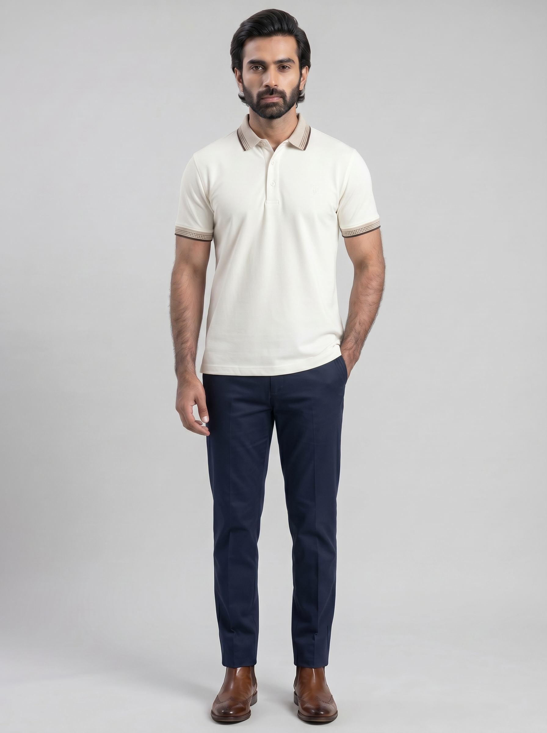 TJ WHITE SIGNATURE POLO