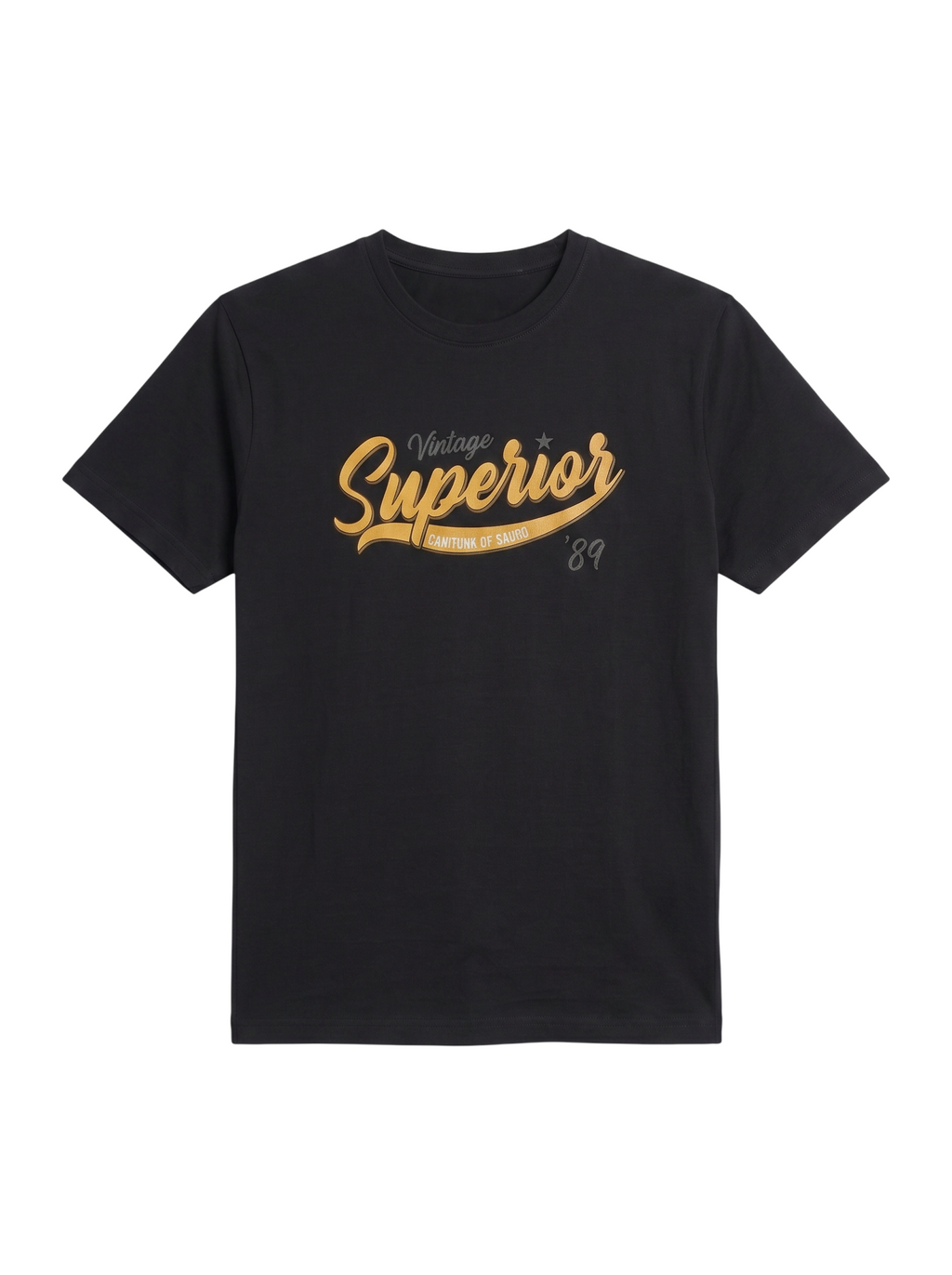 BLACK "VINTAGE SUPERIOR '89" TEE
