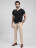 BLACK OLD MONEY KNITTED POLO