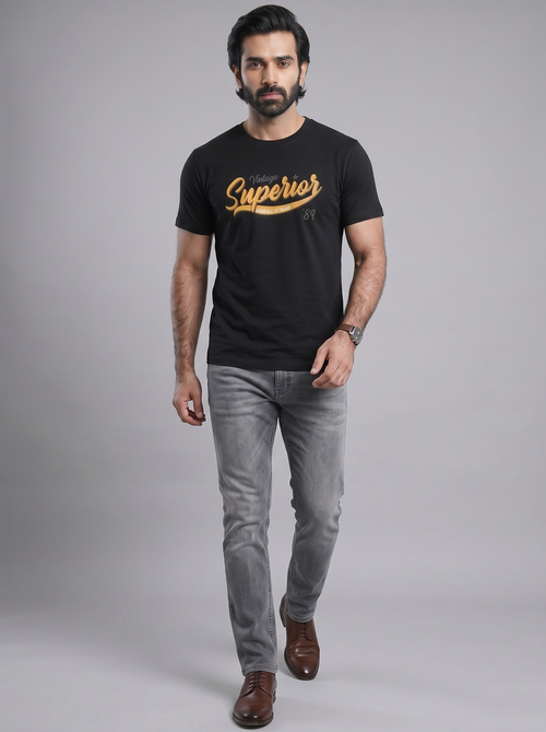 BLACK "VINTAGE SUPERIOR '89" TEE