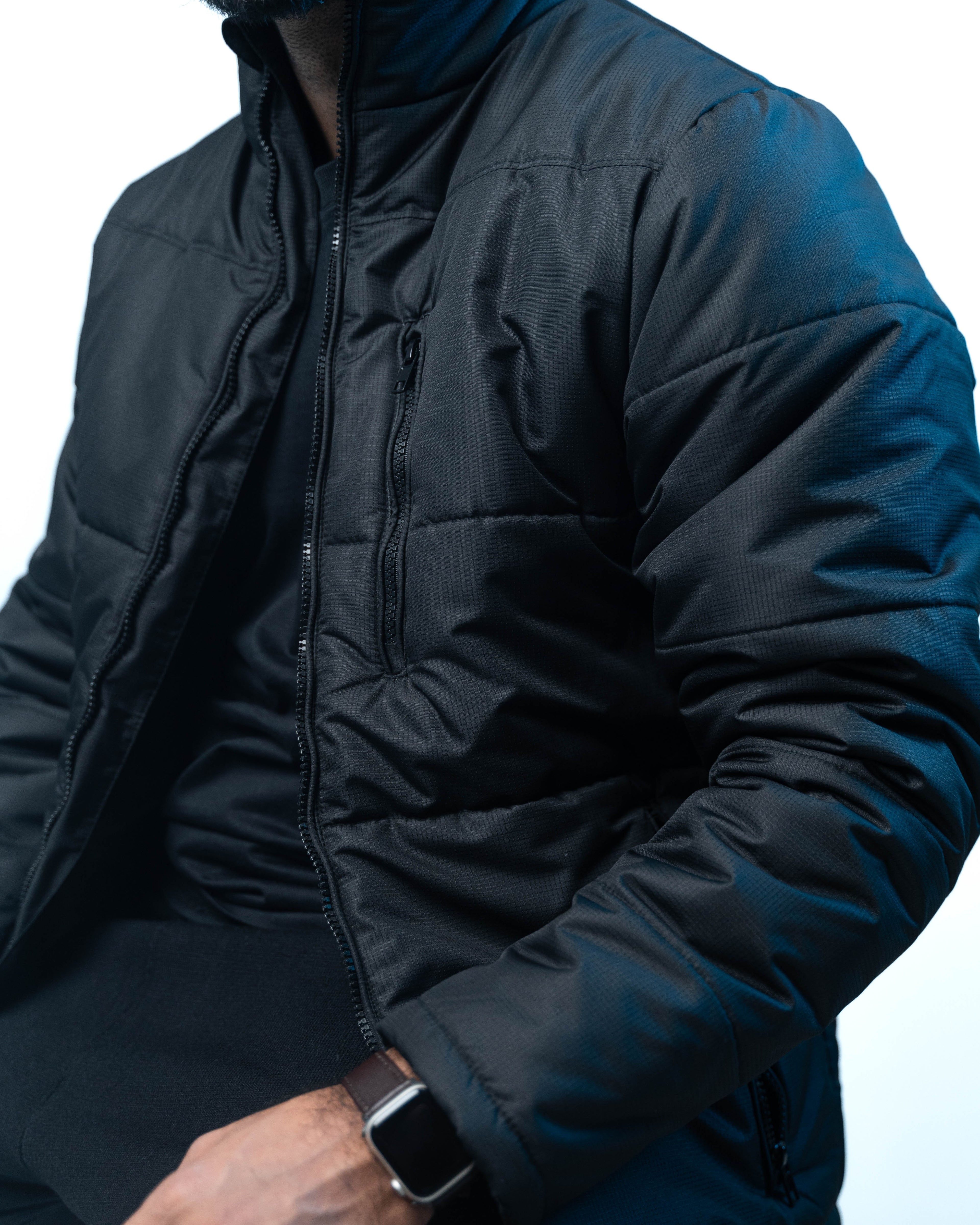 Black Padded Puffer Jacket