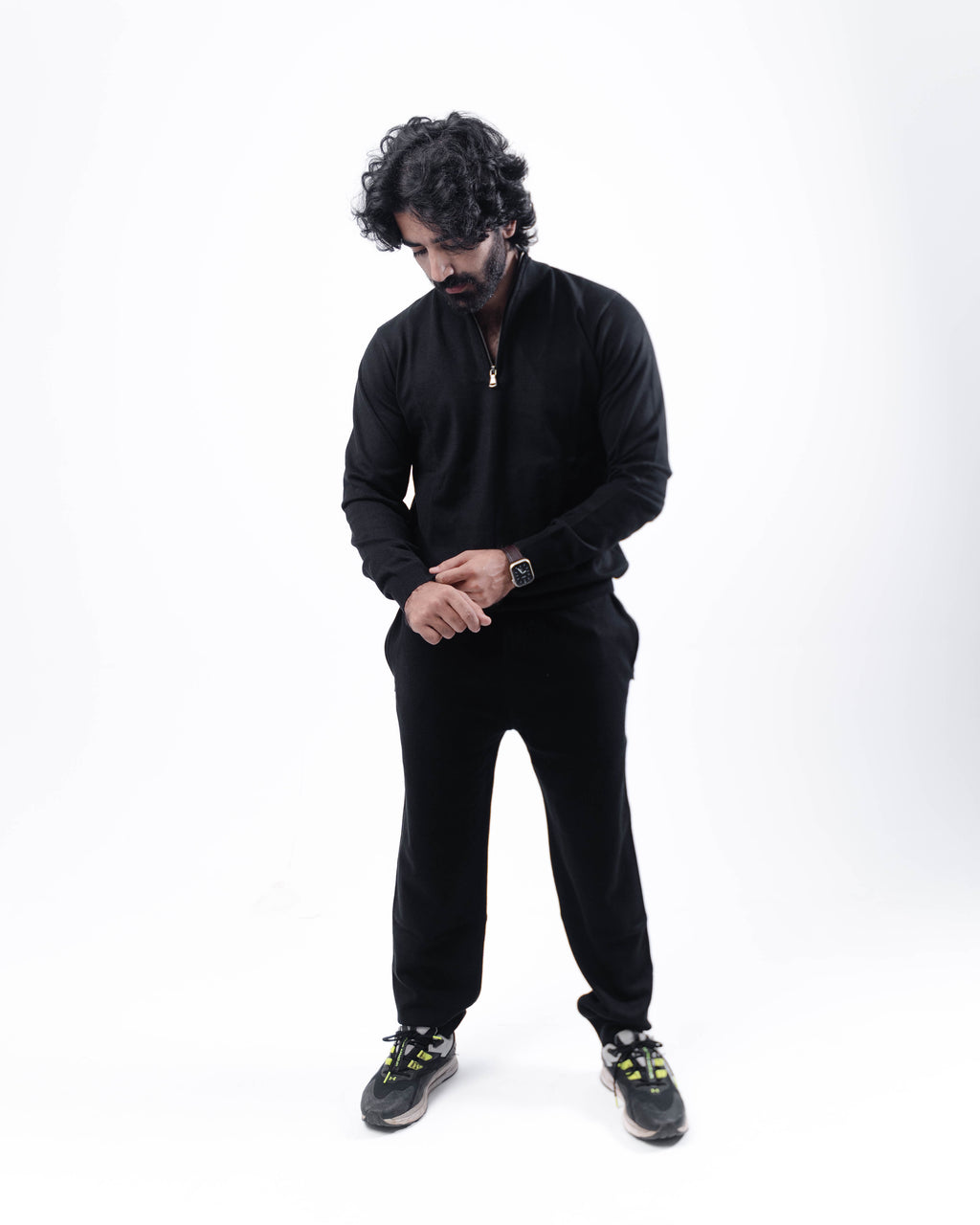 The Essential Black Half-Zip Pullover