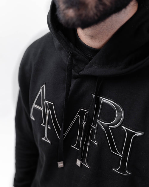 AMIRI Black Premium Hoodie Tracksuit