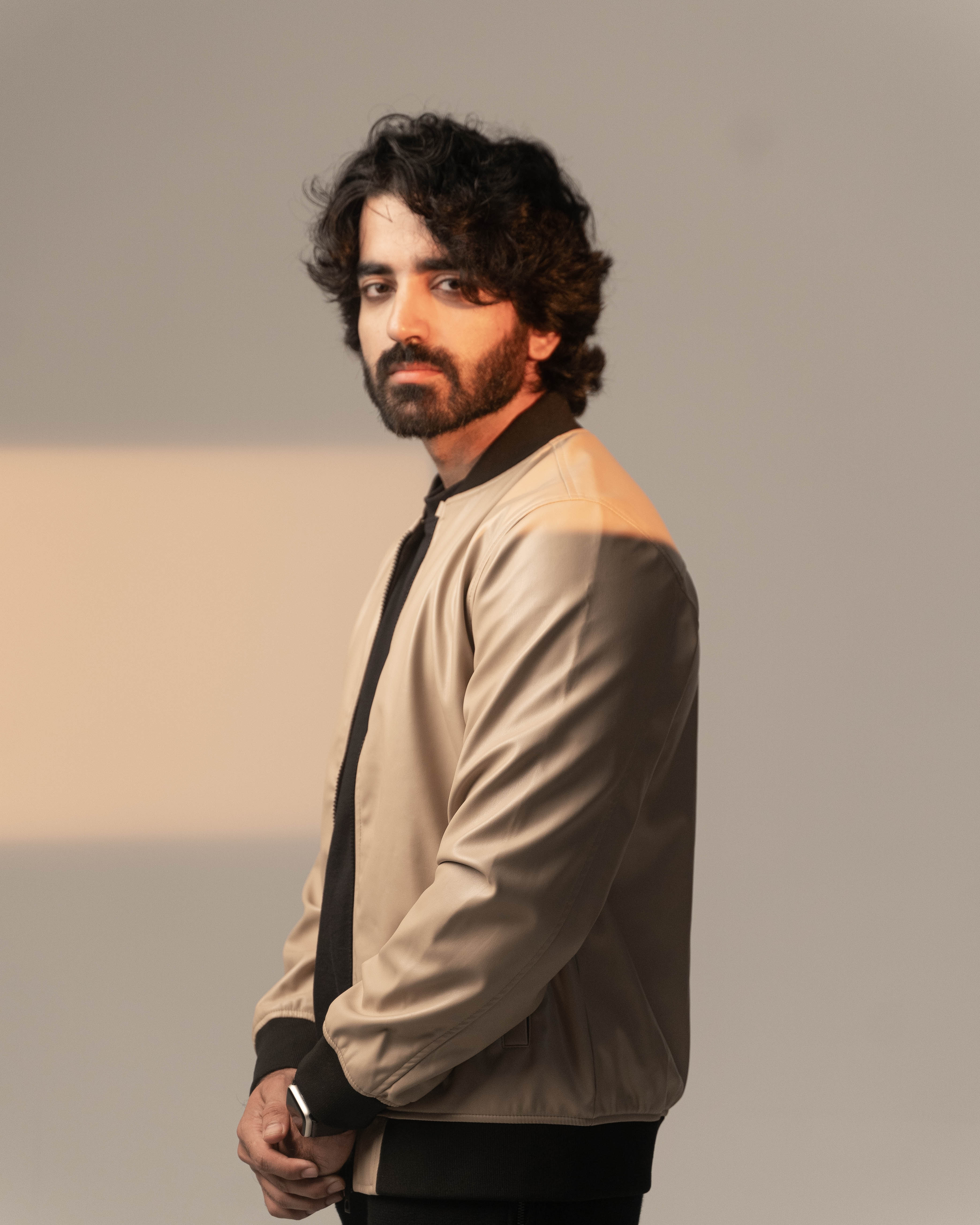 The PU Leather Bomber Jacket