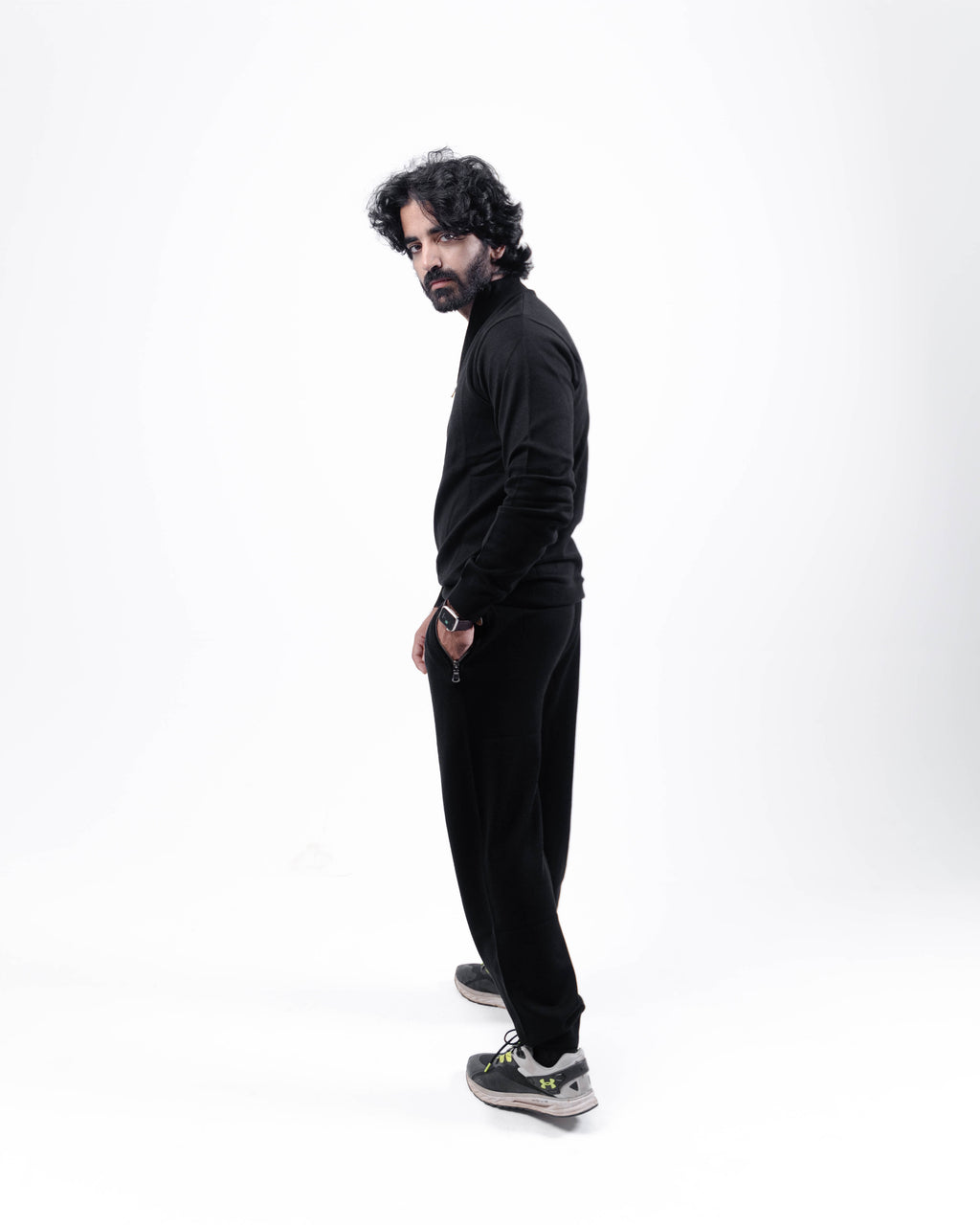 The Essential Black Half-Zip Pullover