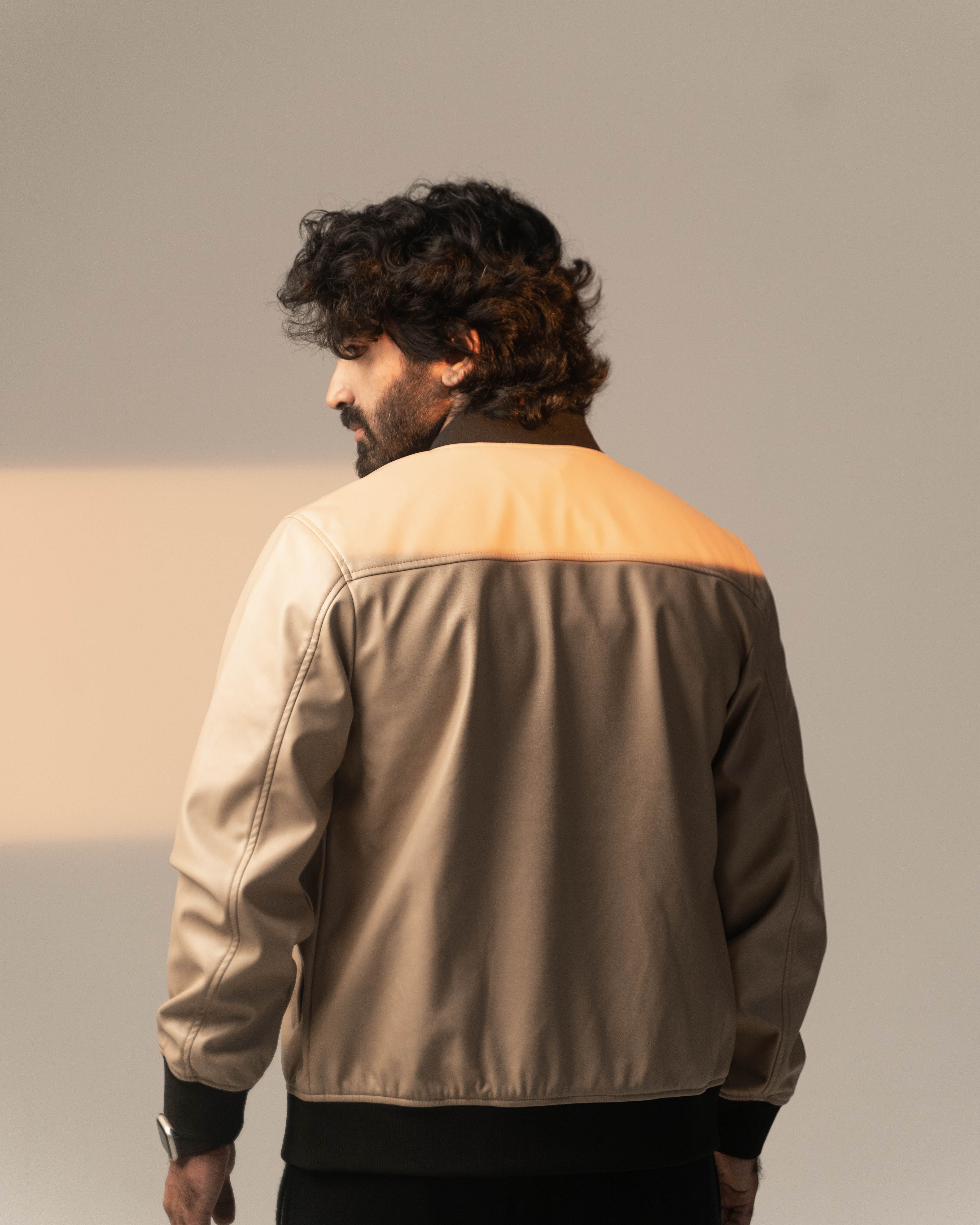 The PU Leather Bomber Jacket