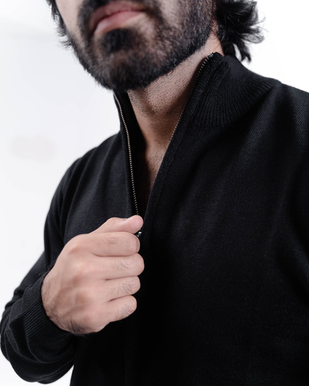 The Essential Black Half-Zip Pullover