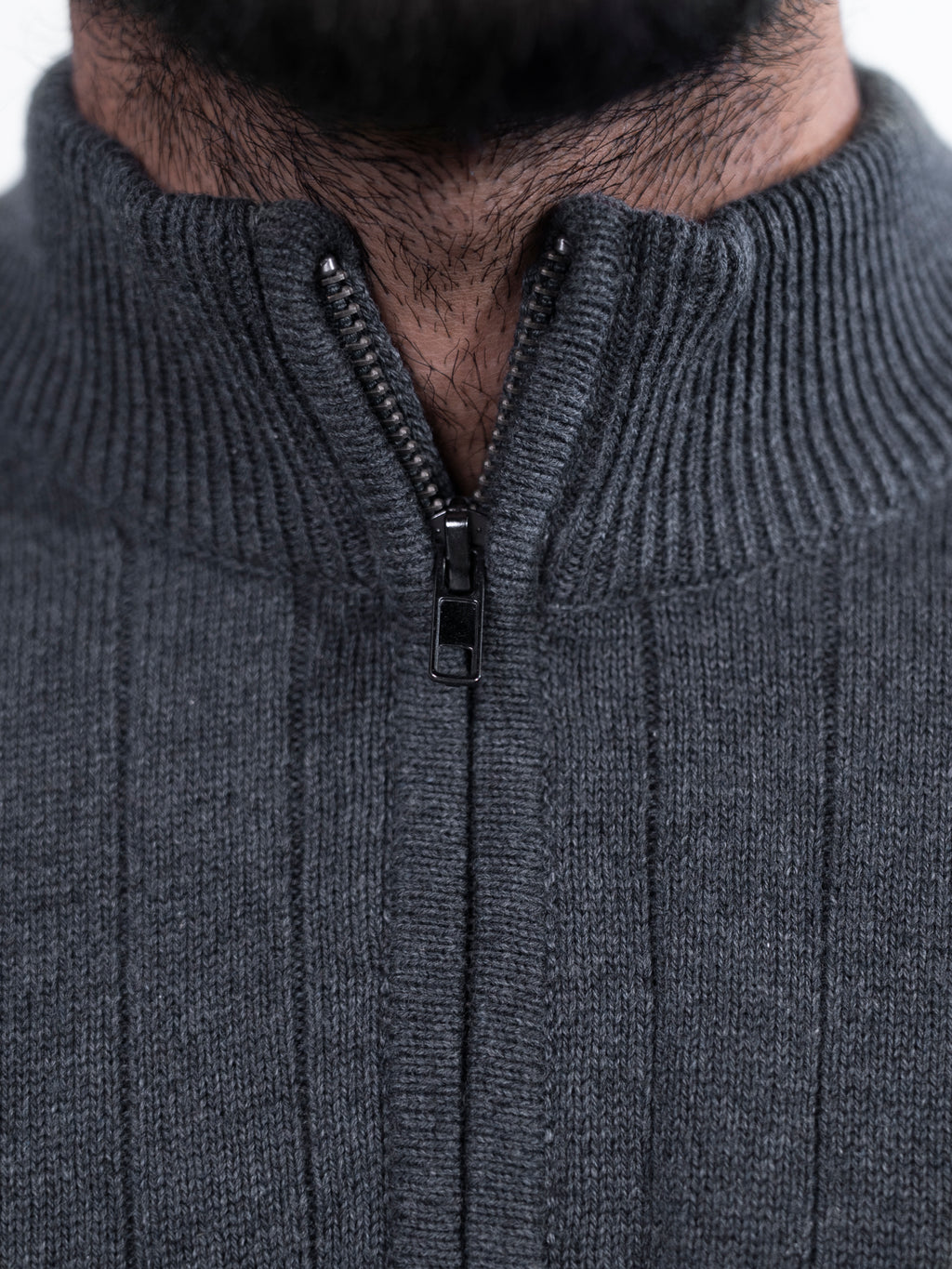 Half Zip Charcoal Jumper