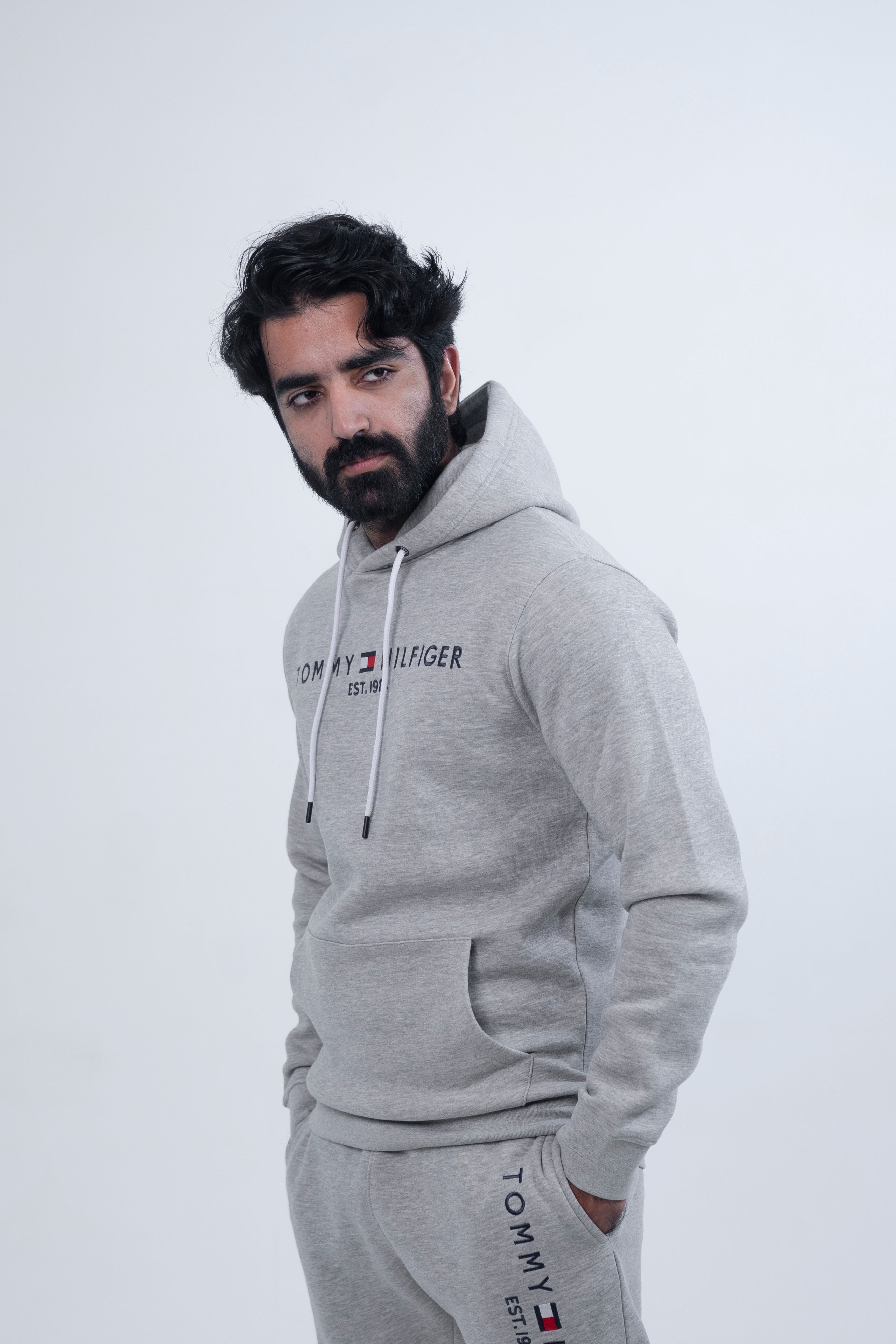 Tommy Hilfiger Premium Grey Pullover Tracksuit