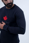 D2 Navy Round Neck Tracksuit