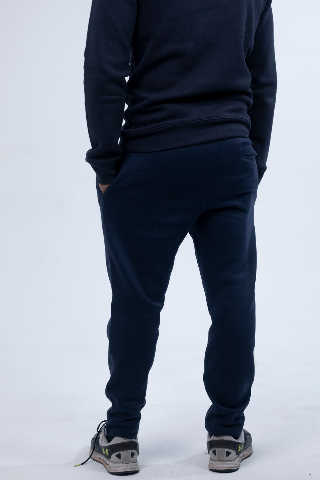 𝖭𝗂𝗄𝖾 Navy Embroidered Jogg Bottom