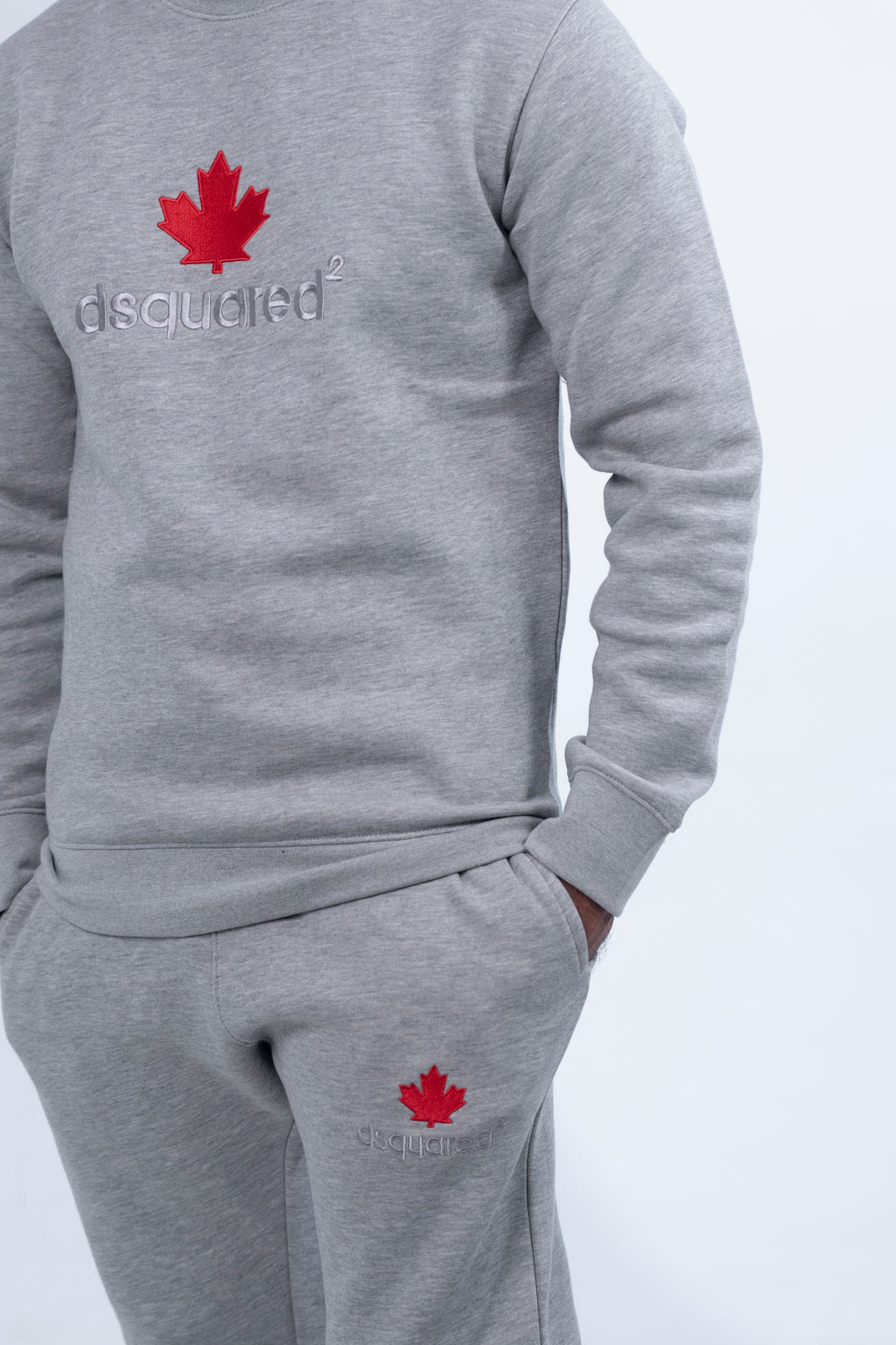 Dsquared2 Grey Round Neck Tracksuit