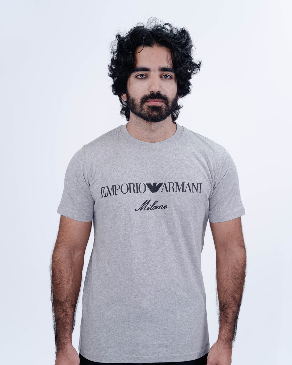 EA BLACK LOGO PRINTED T-SHIRT