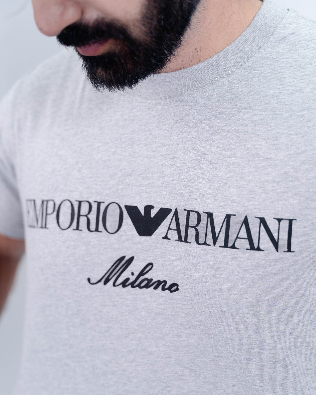 Emporio Armani Milano Logo Premium Cotton T-Shirt