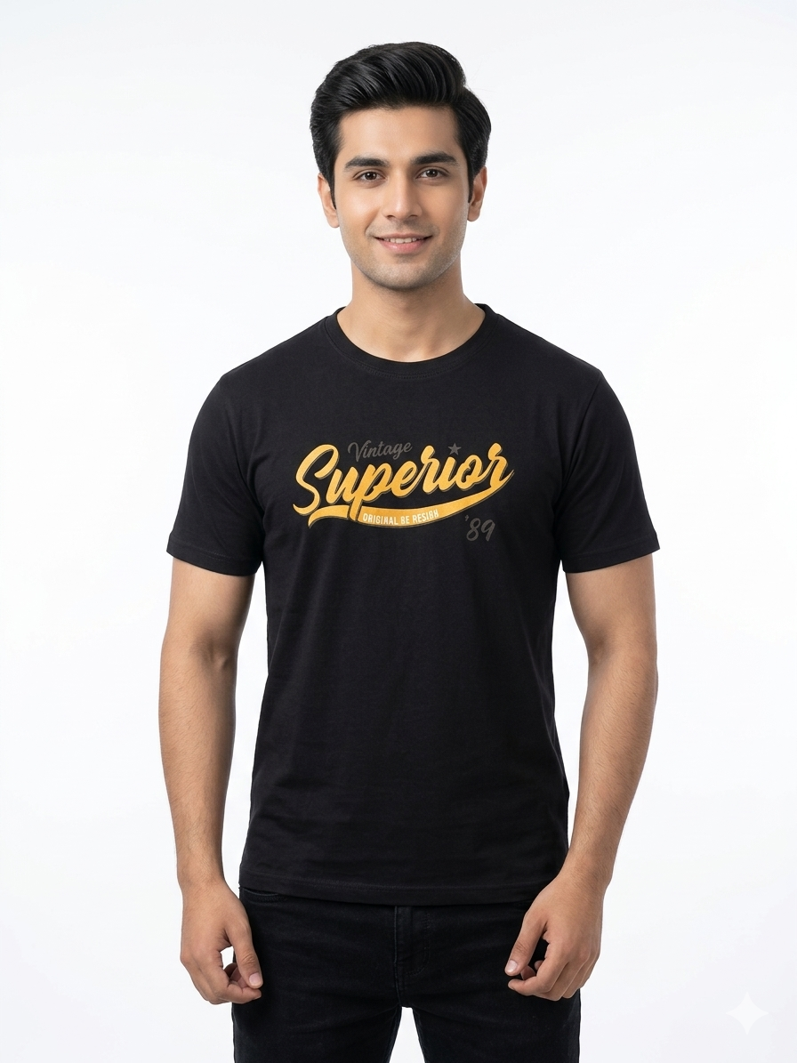 Vintage Superior '89 Black Premium Graphic T-Shirt