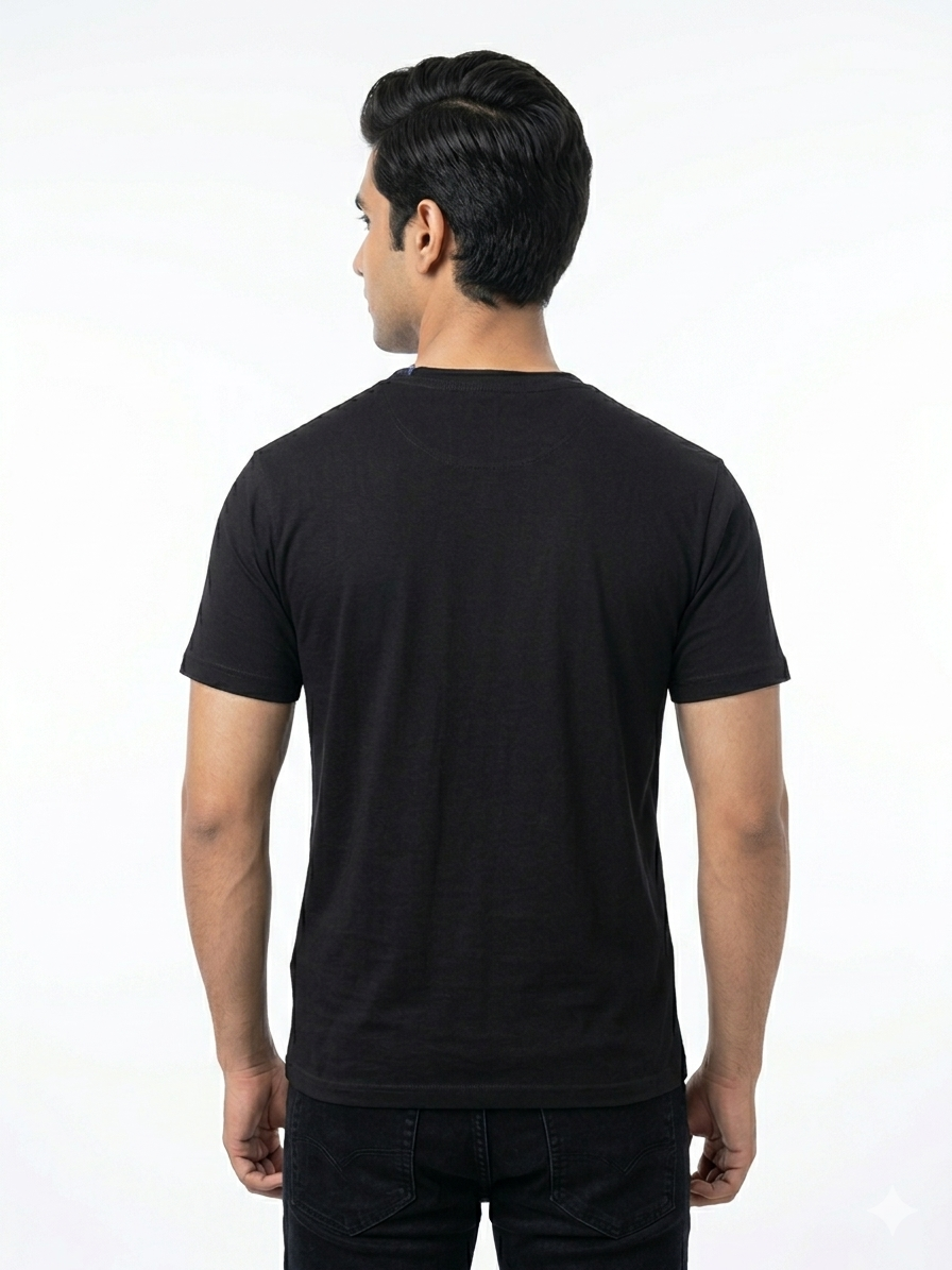TJ Applique Logo Premium T-Shirt Black