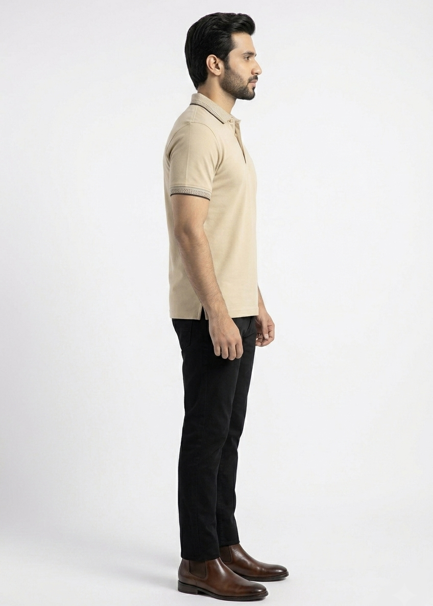 TJ BEIGE SIGNATURE POLO
