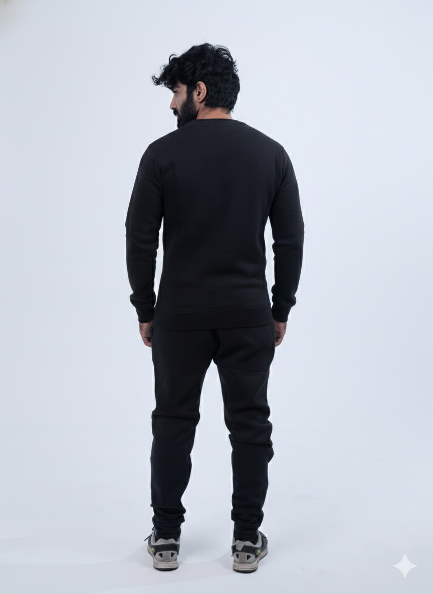 Dsquared2 Black Round Neck Tracksuit