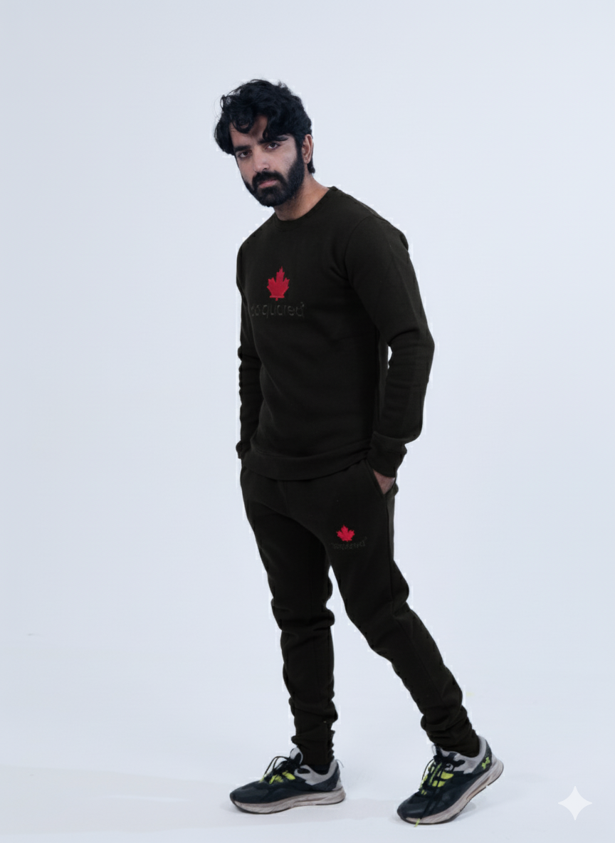Dsquared2 Black Round Neck Tracksuit