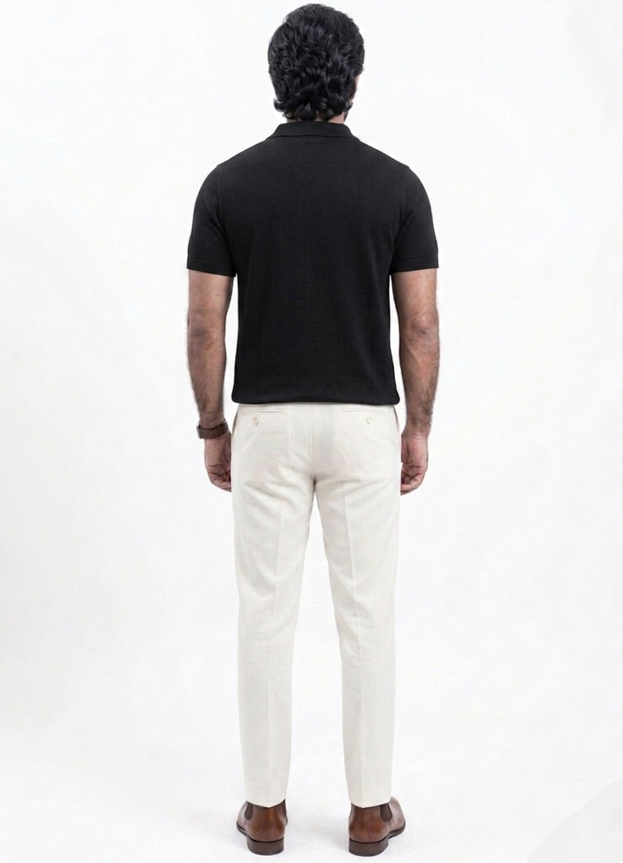 LIMITED EDITION BLACK KNITTED POLO