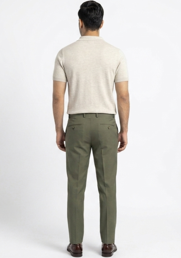 BEIGE TEXTURED KNITTED POLO