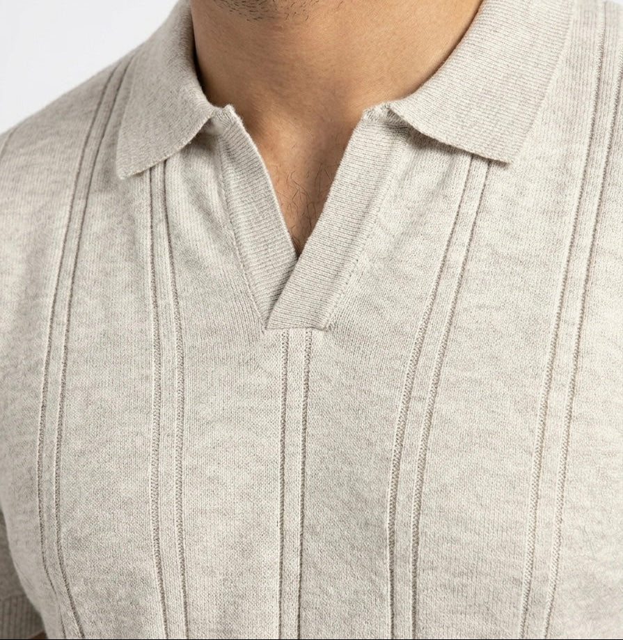 TJ Old Money Textured Knit Polo