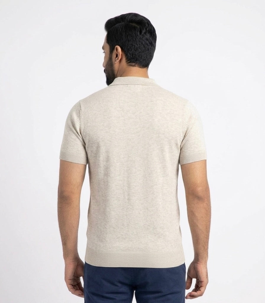 TJ Old Money Textured Knit Polo
