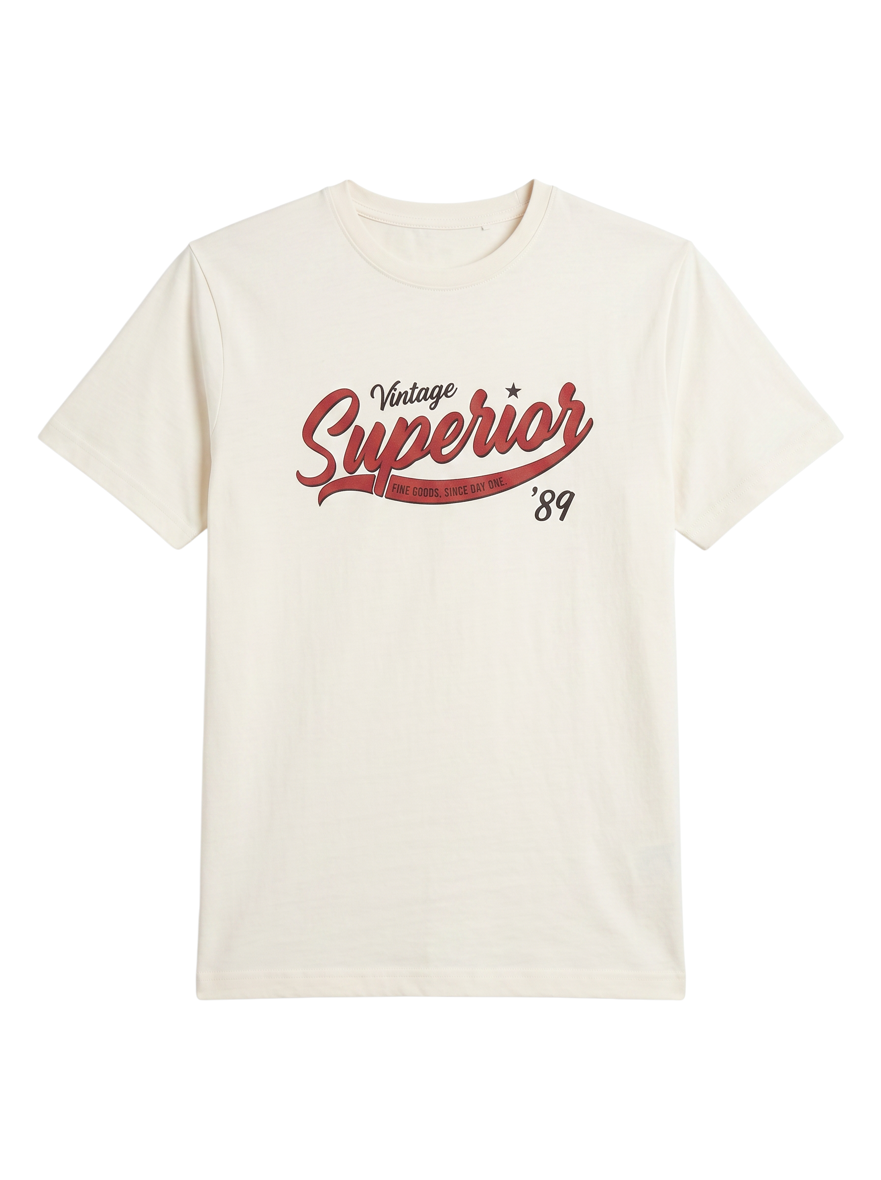 BLACK "VINTAGE SUPERIOR '89" TEE